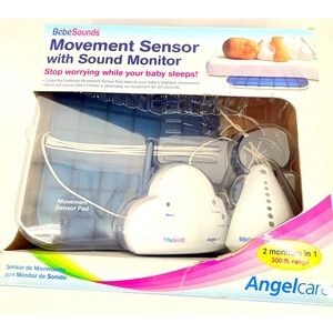 BebeSounds Angelcare Movement Sensor Sound Monitor Mattress Pad 2 Monitor 300ft